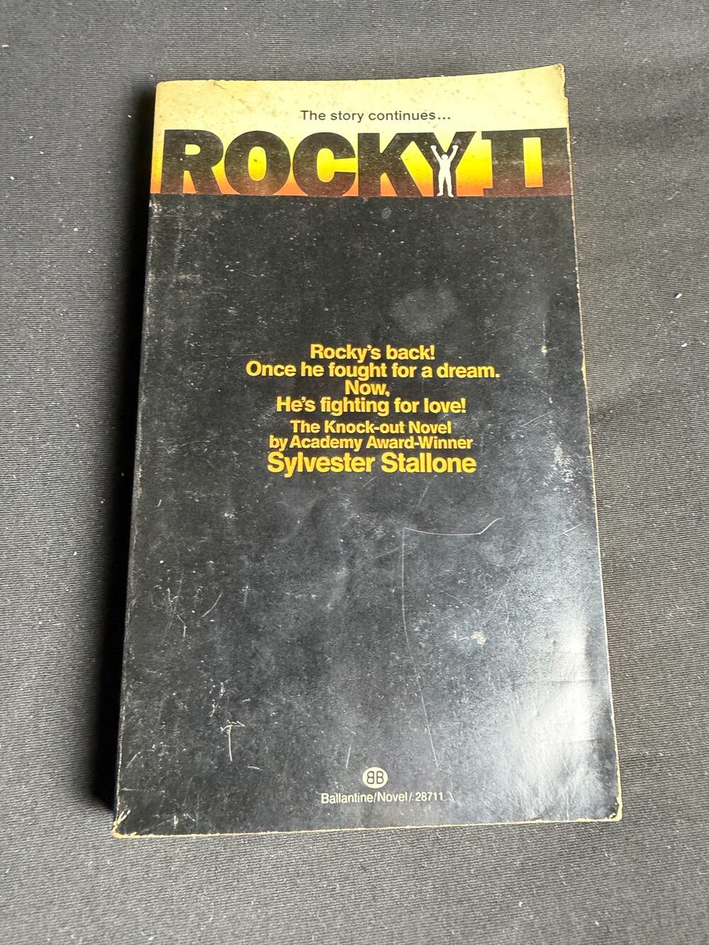 Vintage 1979 Rocky II Movie Tie In Paperback Book Sylvester Stallone Ballantine